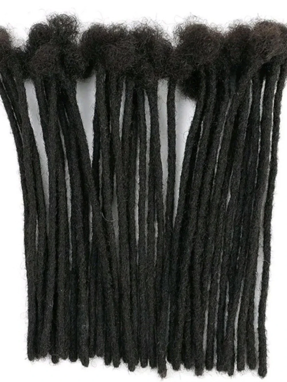 100% Human Hair Dreadlock Extensions‎ 0.6cm Width 12 Inch 30 Strands Natural